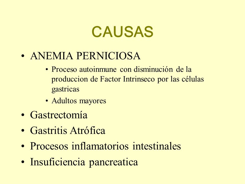 gastritis atrofica anemia perniciosa